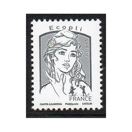 Timbre France Yvert No 5014 type Marianne est la jeunesse ecopli sans poids