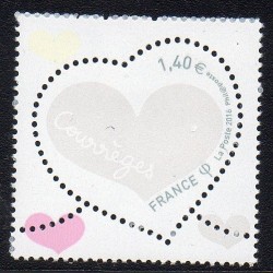 Timbre France Yvert No 5025 coeur de Courrèges