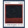 Timbre France Yvert No 5030 Mark Rothko Black, red over Black on Red
