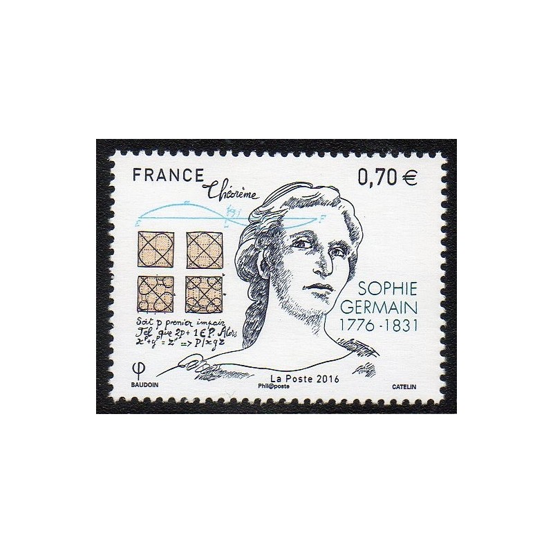 Timbre France Yvert No 5036 Sophie Germain