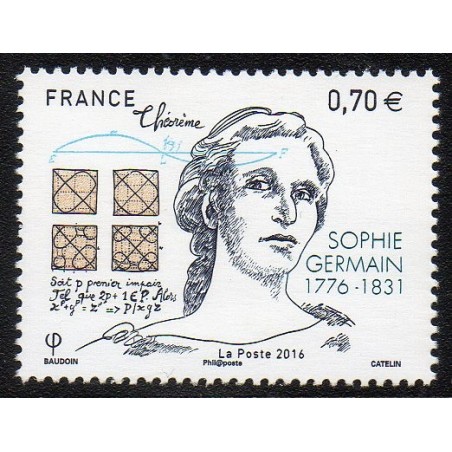 Timbre France Yvert No 5036 Sophie Germain