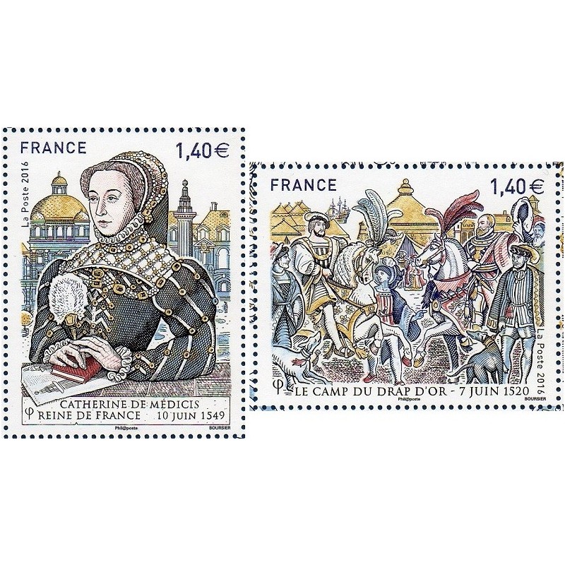 Timbre France Yvert No 5067-5068 les Grandes heures de l'histoire de France