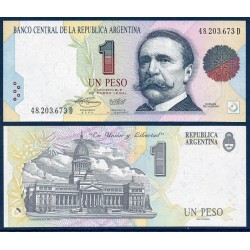 Argentine Pick N°339, Billet de banque de 1 Peso 1992-1994