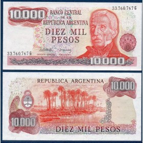 Argentine Pick N°306, Billet de banque de 10000 Pesos 1976-1983