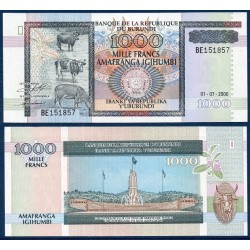 Burundi Pick N°39c, Billet de banque de 1000 Francs 2000