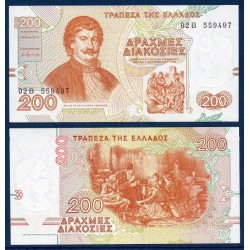 Grece Pick N°204a, Billet de banque de 200 Drachmai 1996