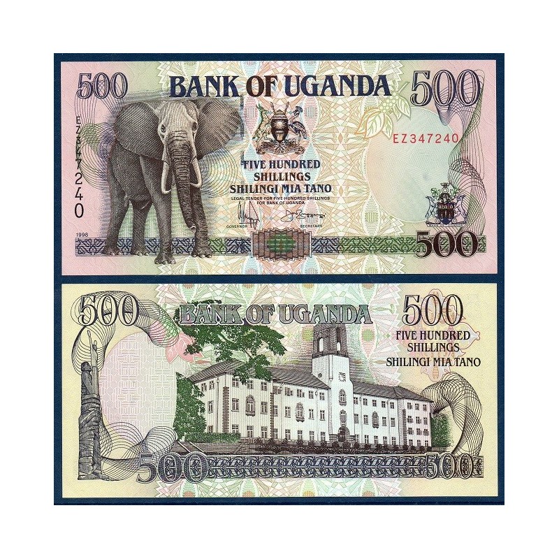 Ouganda Pick N°35a, Billet de banque de 500 Shillings 1994-1996