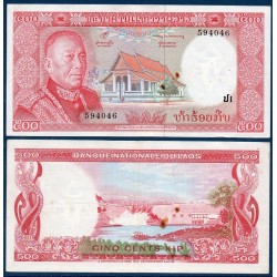 Laos Pick N°17, Billet de banque de 500 Kip 1974