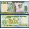Mozambique Pick N°140, Billet de banque de 20000 meticais 1999