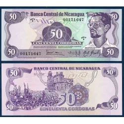 Nicaragua Pick N°140, Billet de Banque de 50 Cordobas 1985