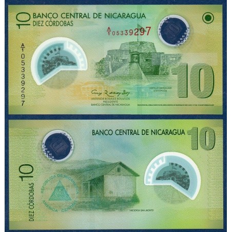 Nicaragua Pick N°201a, Billet de Banque de 10 Cordobas 2007