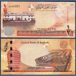 bahreïn Pick N°25, Billet de banque de 1/2 Dinar 2006
