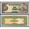 Philippines Pick N°111, Billet de banque de 10 Pesos 1943