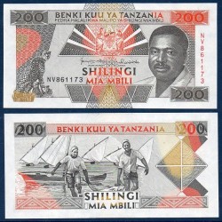 Tanzanie Pick N°25b, Billet de banque de 200 shillings 1993