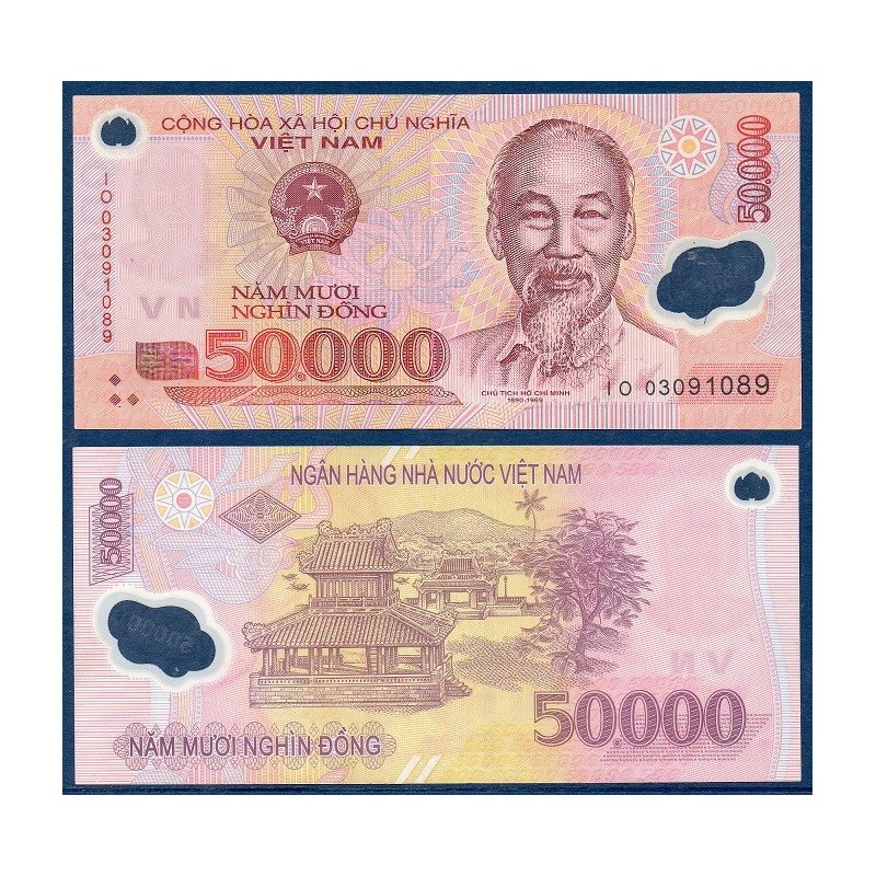 Viet-Nam Nord Pick N°121a, Billet de banque de 50000 dong 2003