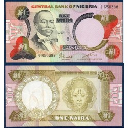 Nigeria Pick N°23a, Billet de Banque de 1 Naira 1984