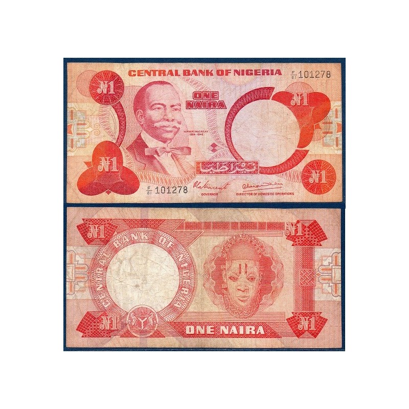 Nigeria Pick N°19a, Billet de Banque de 1 Naira 1979-1984