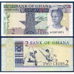 Ghana Pick N°18a, Billet de banque de 2 cédis 1979