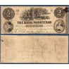 Etats Confédérés Michigan bank of Washtenaw, Billet de banque de 2 Dollars