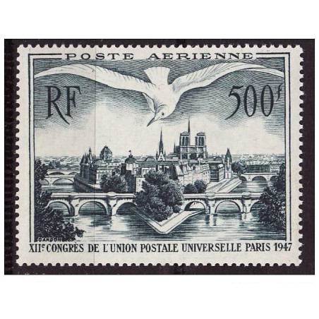 Timbre France Poste Aérienne Yvert 20 Paris, Congrès de l'union Postale Universelle neuf**