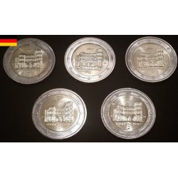 2 euros commémoratives allemagne 2016 5 ateliers Rhénanie Palatine pieces de monnaie €