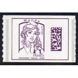 Autoadhésif Yvert N°1217 Timbre Type Marianne et la jeunesse Datamatrix