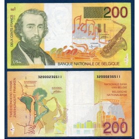Belgique P.148, TTB Billet de 200 Francs 1995-2001 Sax