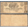 Etats Confédérés Caroline du Nord city of Raleigh, Billet de banque de 5 Dollars