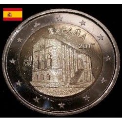 2 euros commémorative Espagne 2017 Eglise des Asturies
