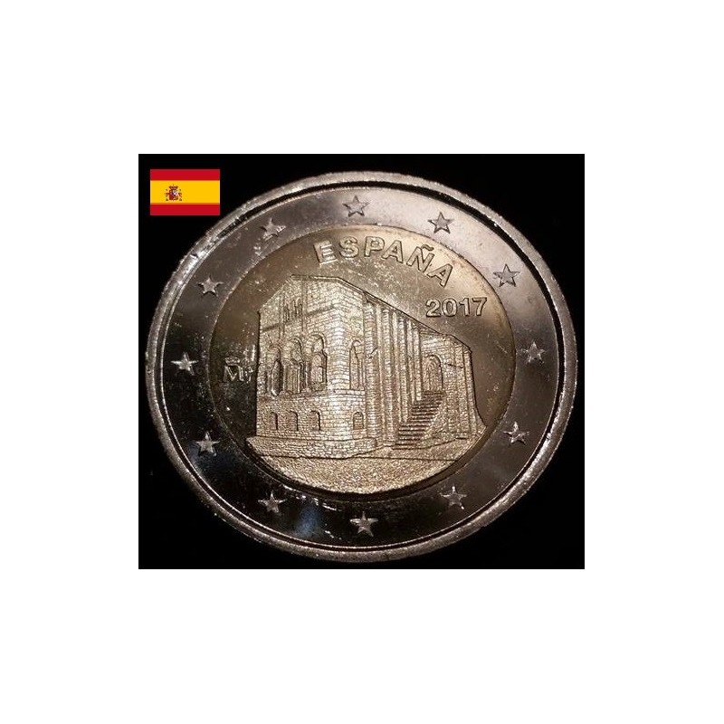 2 euros commémorative Espagne 2017 Eglise des Asturies
