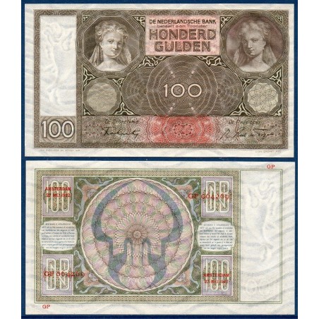 Pays Bas Pick N°51c, Billet de Banque de 10 0 gulden 1942