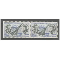 Timbre France Poste Aérienne Yvert 44b Mermoz et Saint Exupery