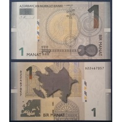 Azerbaïdjan Pick N°31, Billet de banque de 1 Manat 2009