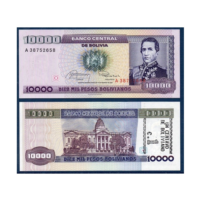 Bolivie Pick N°195, Billet de banque de 1 centavo 1987
