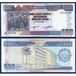 Burundi Pick N°38b, Billet de banque de 500 Francs 1999