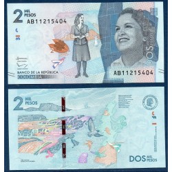 Colombie Pick N°458a, Billet de banque de 2000 Pesos 2015