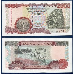 Ghana Pick N°33h, Billet de banque de 2000 Cedis 2003