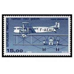 Timbre France Poste Aérienne Yvert 57 Avion bimoteur Farman F60 Goliath