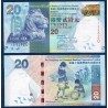 Hong Kong Pick N°212e, Billet de banque de 20 dollars 2016