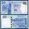 Hong Kong Pick N°341e, Billet de banque de 20 dollars 2015