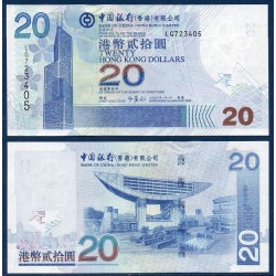 Hong Kong Pick N°335, Billet de banque de 20 dollars 2003-2009
