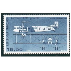 Timbre France Poste Aérienne Yvert 57b Avion bimoteur Farman F60 Goliath