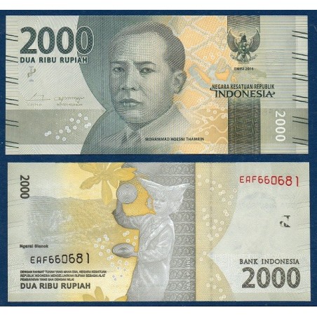 Indonésie Pick N°155a, Billet de banque de 2000 Rupiah 2016