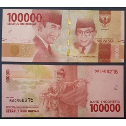 Indonésie Pick N°160a, Billet de banque de 100000 Rupiah 2016