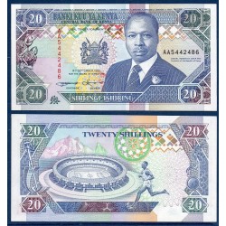 Kenya Pick N°31a, Billet de banque de 20 Shillings  1993