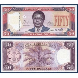 Liberia Pick N°29b, Billet de banque de 50 Dollars 2004