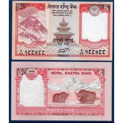 Nepal Pick N°69, Billet de banque de 5 rupees 2012