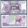 Ouganda Pick N°16, Billet de banque de 10 Shillings 1982