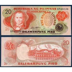 Philippines Pick N°162, Billet de banque de 20 Piso 1978