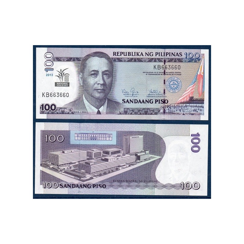 Philippines Pick N°220, Billet de banque de 100 Piso 2013